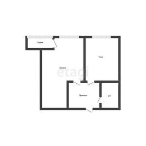 1-к квартира, вторичка, 39м2, 1/8 этаж