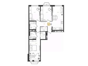 3-к квартира, строящийся дом, 85м2, 6/9 этаж