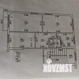 3-к квартира, вторичка, 62м2, 4/5 этаж