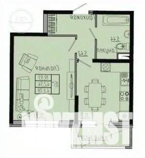 1-к квартира, вторичка, 44м2, 7/20 этаж
