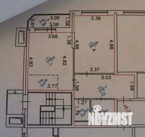 1-к квартира, вторичка, 51м2, 1/24 этаж