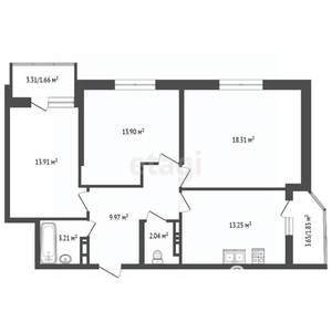 3-к квартира, вторичка, 75м2, 15/18 этаж