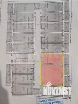 1-к квартира, вторичка, 55м2, 1/6 этаж