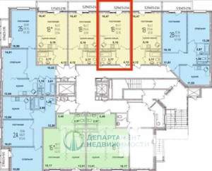 Студия квартира, вторичка, 32м2, 6/17 этаж