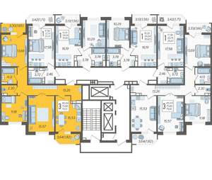 3-к квартира, вторичка, 79м2, 8/23 этаж
