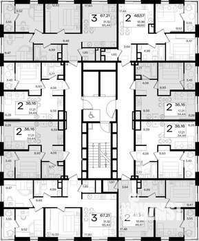 2-к квартира, вторичка, 36м2, 5/18 этаж