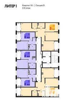 1-к квартира, вторичка, 35м2, 5/18 этаж