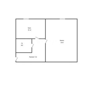 1-к квартира, вторичка, 34м2, 4/6 этаж