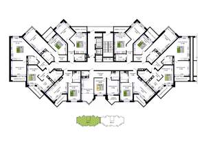 1-к квартира, вторичка, 54м2, 12/12 этаж