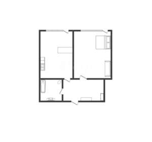 1-к квартира, вторичка, 46м2, 4/18 этаж