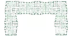 2-к квартира, вторичка, 57м2, 2/17 этаж