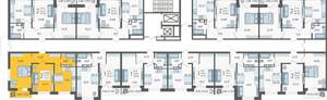 2-к квартира, вторичка, 52м2, 1/16 этаж