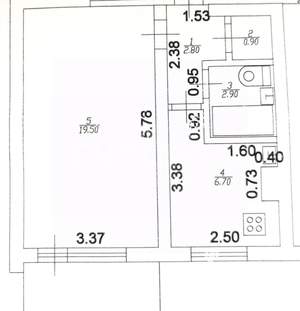 1-к квартира, вторичка, 34м2, 12/12 этаж