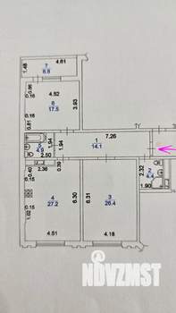 2-к квартира, вторичка, 95м2, 19/20 этаж