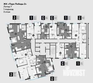 1-к квартира, вторичка, 38м2, 8/18 этаж