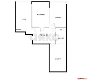 3-к квартира, вторичка, 81м2, 12/18 этаж
