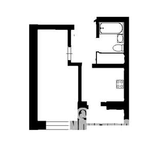 1-к квартира, вторичка, 32м2, 2/13 этаж