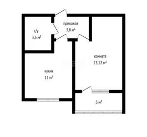 1-к квартира, сданный дом, 32м2, 5/16 этаж