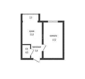 1-к квартира, вторичка, 36м2, 5/6 этаж