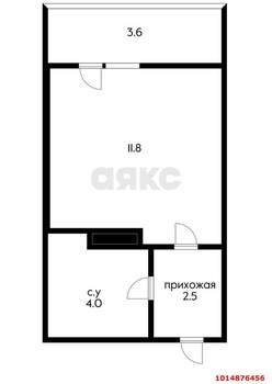 Студия квартира, вторичка, 21м2, 14/16 этаж
