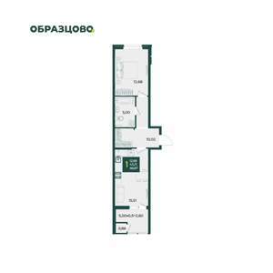 1-к квартира, вторичка, 47м2, 2/18 этаж