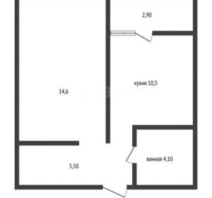 1-к квартира, вторичка, 35м2, 1/16 этаж