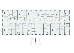 2-к квартира, строящийся дом, 58м2, 13/18 этаж