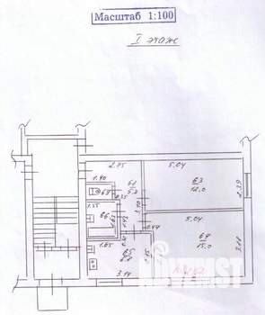 2-к квартира, вторичка, 43м2, 1/2 этаж