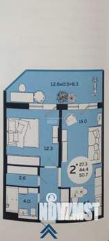2-к квартира, вторичка, 51м2, 10/24 этаж