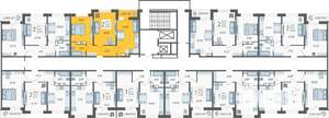2-к квартира, вторичка, 53м2, 19/19 этаж