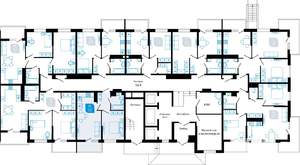 2-к квартира, сданный дом, 65м2, 1/22 этаж
