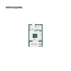 Студия квартира, вторичка, 28м2, 4/18 этаж