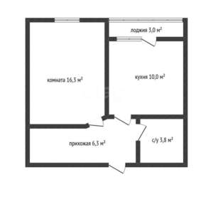 1-к квартира, вторичка, 36м2, 17/18 этаж