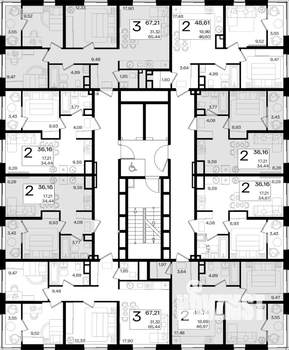 2-к квартира, вторичка, 49м2, 2/18 этаж
