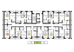 1-к квартира, строящийся дом, 41м2, 13/16 этаж