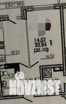 1-к квартира, вторичка, 34м2, 13/16 этаж