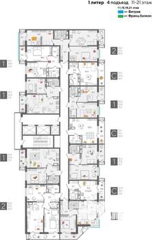 Студия квартира, вторичка, 30м2, 21/24 этаж