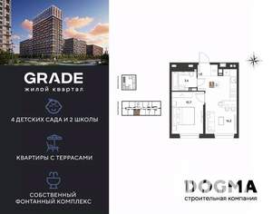 1-к квартира, вторичка, 32м2, 13/18 этаж