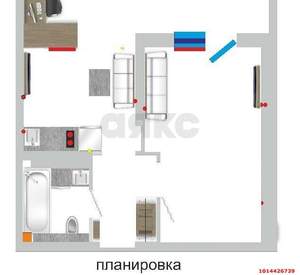 1-к квартира, вторичка, 32м2, 11/16 этаж
