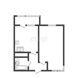 1-к квартира, вторичка, 34м2, 5/10 этаж