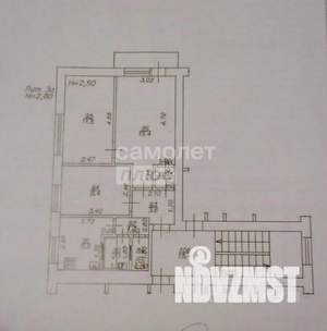 3-к квартира, вторичка, 51м2, 5/5 этаж