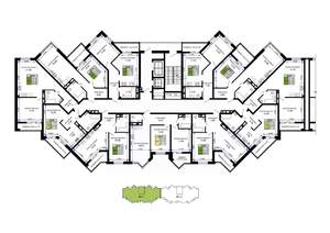 1-к квартира, вторичка, 54м2, 3/12 этаж