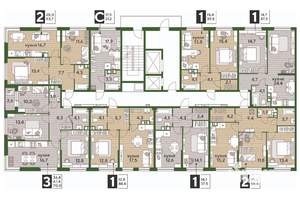 1-к квартира, вторичка, 48м2, 6/16 этаж