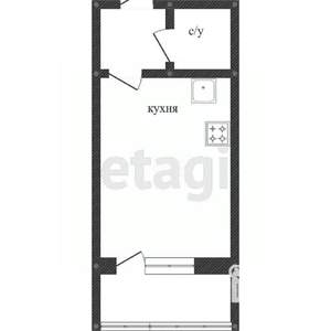 Студия квартира, вторичка, 24м2, 15/16 этаж