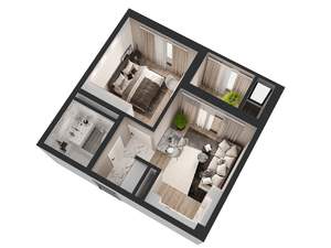 1-к квартира, вторичка, 35м2, 3/18 этаж