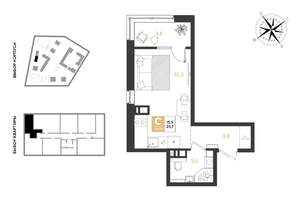 Студия квартира, вторичка, 27м2, 4/9 этаж