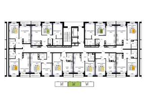 1-к квартира, вторичка, 41м2, 6/16 этаж