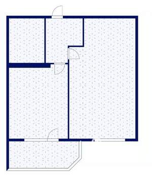 1-к квартира, вторичка, 40м2, 7/16 этаж