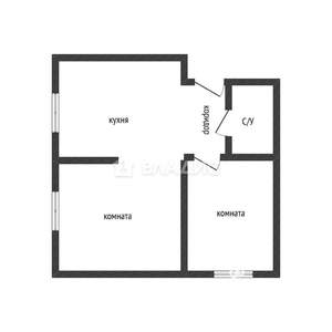 2-к квартира, сданный дом, 46м2, 15/16 этаж