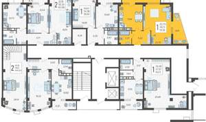 1-к квартира, вторичка, 55м2, 13/21 этаж
